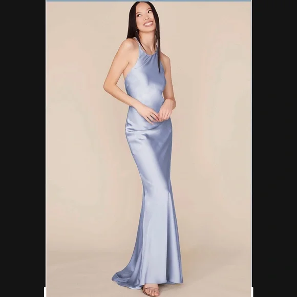 bluebell bridesmaid dress Bluebell Eyelet Midi Dress – THE LUCKY KNOT main image 1